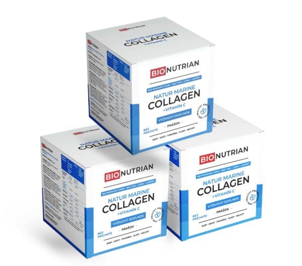 Bionutrian Natur Marine Collagen, rybí kolagén s vitamínom C