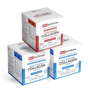 Bionutrian Forte Marine Collagen + Bionutrian Natur Marine Collagen, kolagén v prášku